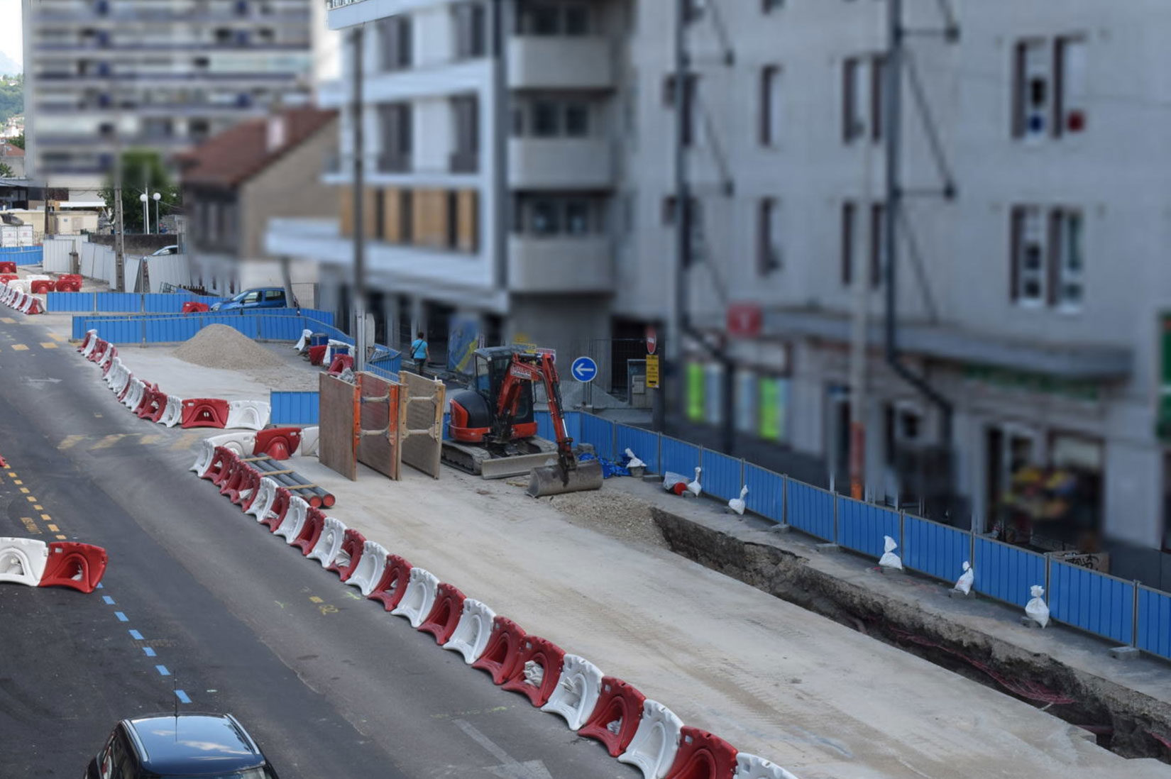 Tram Annemasse Genève timelapse travaux réseaux