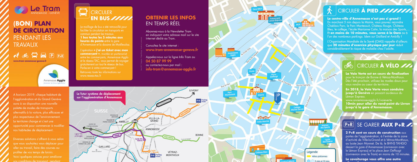 (Bon) plan de circulation pendant les travaux du Tram Annemasse-Genève