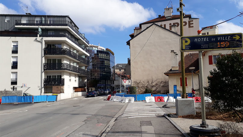 Tram Annemasse Genève modifications circulation parking montessuit