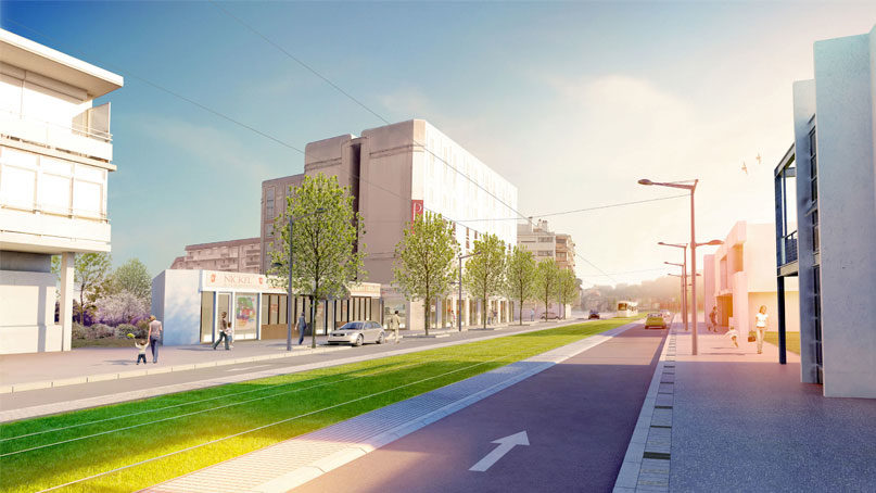 Tram Annemasse Genève démarrage travaux voirie