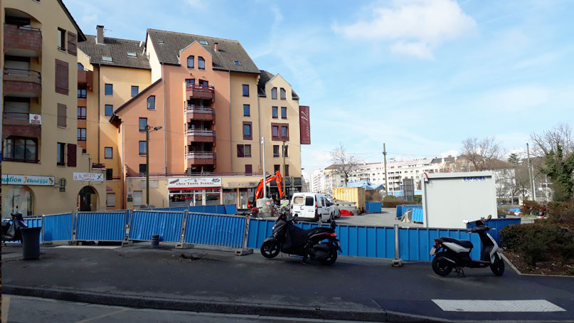 Tram Annemasse Genève circulation modification accès parking Portes de france